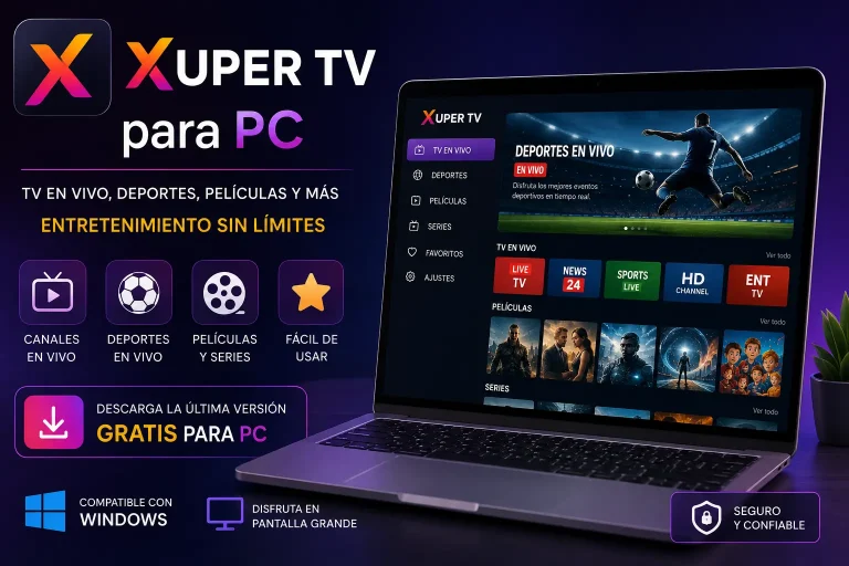 Xuper TV para PC - Descarga la última V7.2.4 Gratis 1 Xuper TV para PC